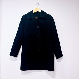 GEORGE Black trench coat classic silhouette | Minimalist | X-Small